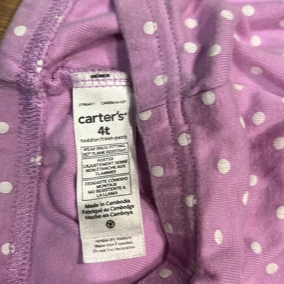 Two pair of Carter’s girls pants size 4 and size 4T package - Picture 3 of 4